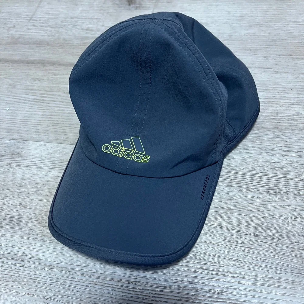 Adidas Aeroready Gray Mens Hat Lightweight Running Training Cap Gym‎